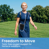 1-3L/Min Portable Oxygen Concentrator | 10-12 Hours Battery Life | Free Carry Bag